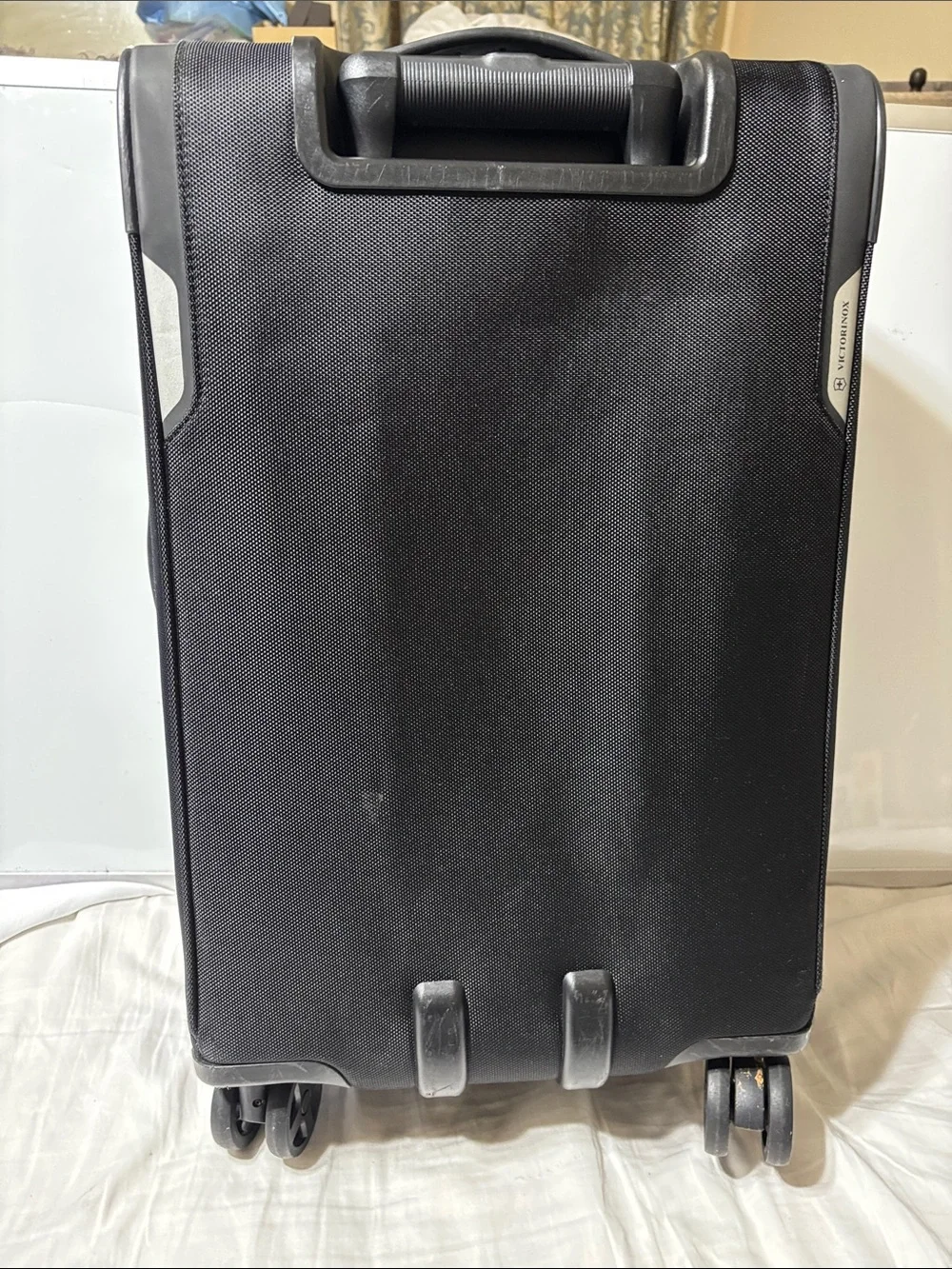 Victorinox Black Softshell Carry-On Spinner with Grey Accents